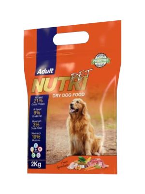 غذای خشک سگ نوتری پت مدل Adult 21Percent Probiotic وزن 2 کیلوگرم