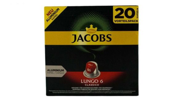 سام شاپ کپسول قهوه جاکوبز مدل Lungo Classico بسته 20 عددی