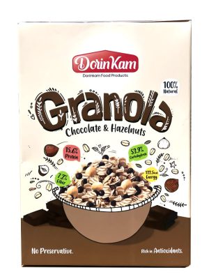 سام شاپ گرانولا حاوی تکه های شکلات و فندق محصولات غذایی درین کام - 300 گرم